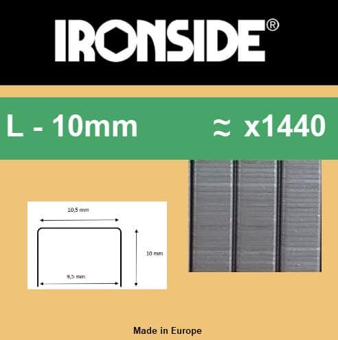 Heftklammern Ironside 10mm 10416