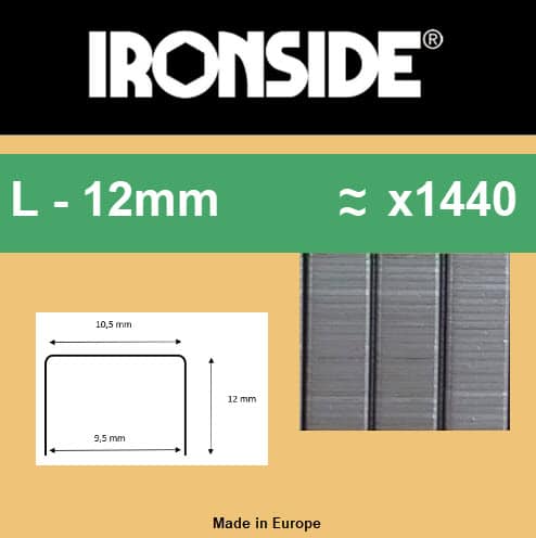 Heftklammern Ironside 12mm 10417