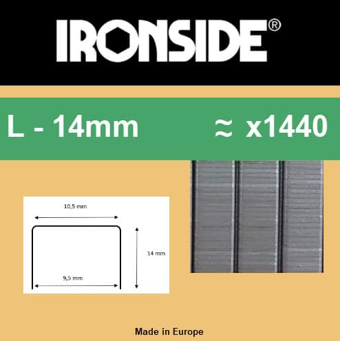 Heftklammern Ironside 14mm 10418